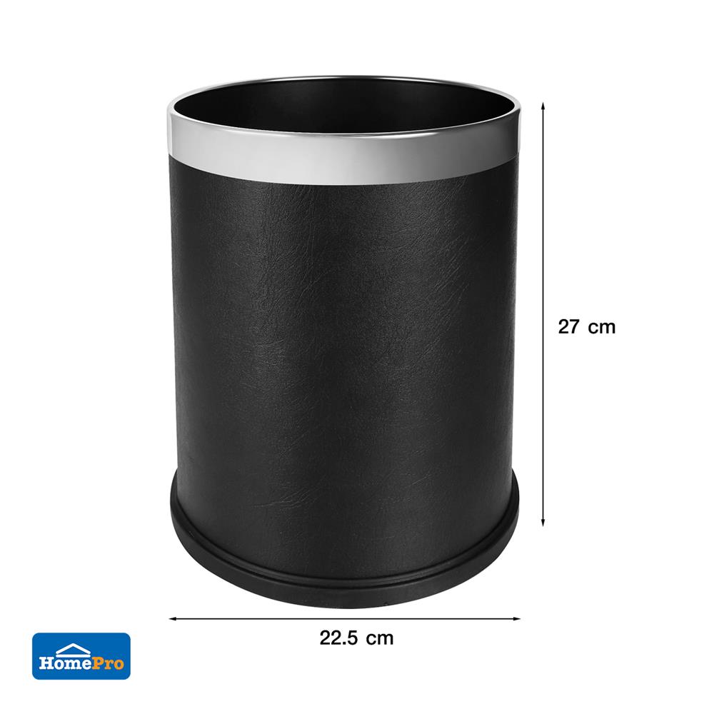 ถังขยะกลม ACCO ML-HP1201B ขนาด 9L สีดำ