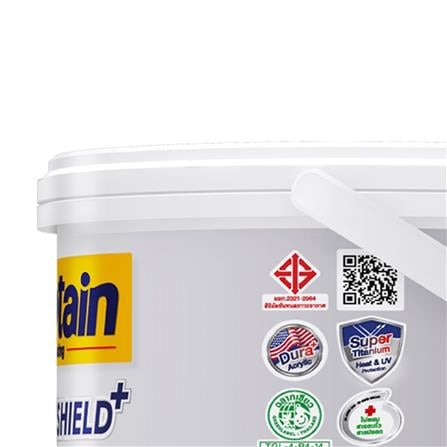 สีน้ำทาภายนอก ชนิดด้าน CAPTAIN LONGLIFE SHIELDPLUS BASE D 1/4 แกลลอน_3