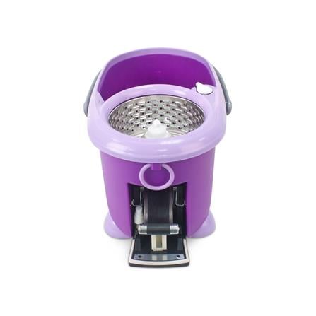 ชุดอุปกรณ์ถังปั่นพร้อมไม้ม็อบ BE WISH DOUBLE WASH BOBO MAX SERIES 2 สีม่วง_3