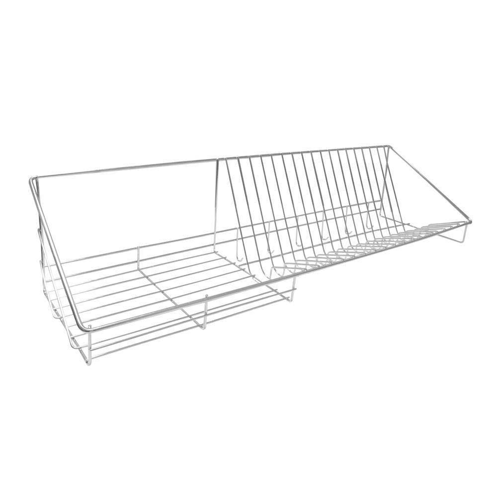 WALLMOUNTED STAINLESS STEEL DISH DRAINER KECH 106D6 80CM