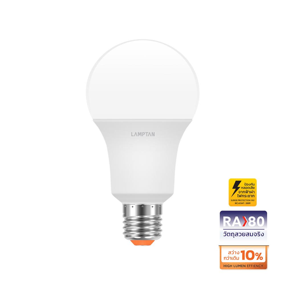 หลอด LED LAMPTAN A60 BRIGHT 8 วัตต์ WARM WHITE E27