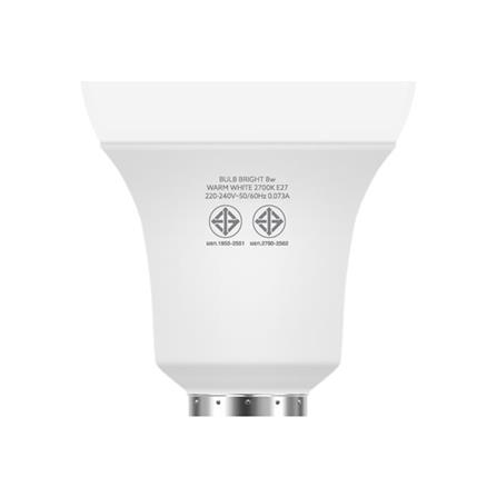 หลอด LED LAMPTAN BULB BRIGHT 8 วัตต์ E27 WARMWHITE_4
