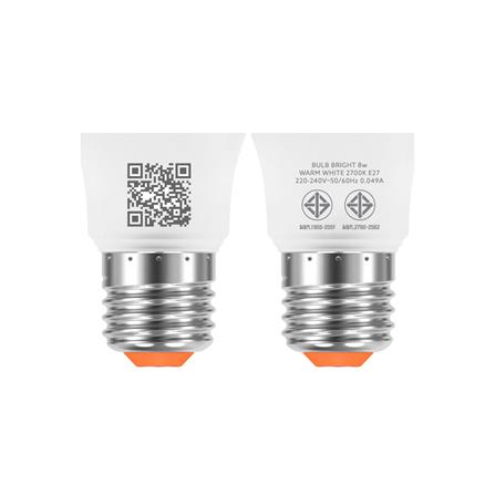 หลอด LED LAMPTAN A60 BRIGHT 8 วัตต์ WARM WHITE E27_5