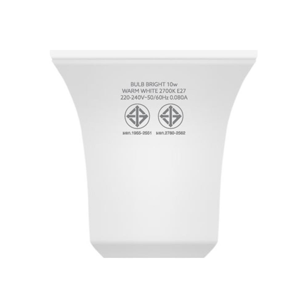 หลอด LED LAMPTAN BULB BRIGHT 10 วัตต์ E27 WARMWHITE