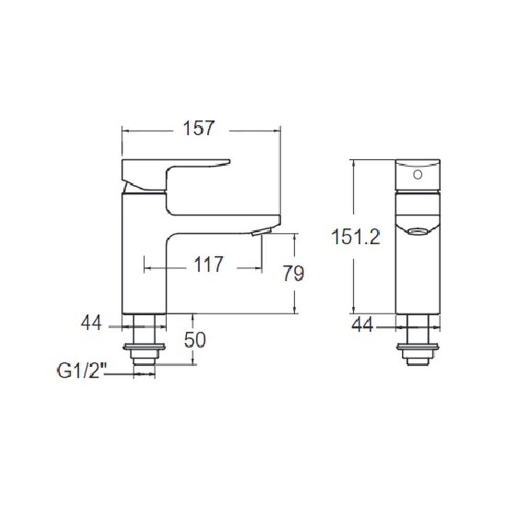 ก๊อกอ่างล้างหน้าเดี่ยว AMERICAN STANDARD A-1306-10