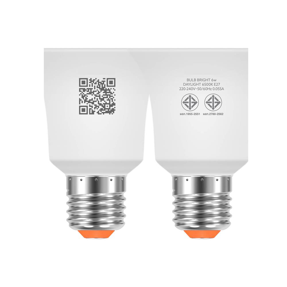 หลอด LED LAMPTAN A60 BRIGHT 6 วัตต์ DAYLIGHT E27
