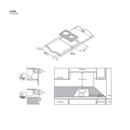 เตาฝังเซรามิก ELECTROLUX EHC325BA 30 ซม._4