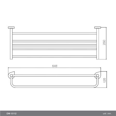 TOWEL RACK WATSON DW-5112 STAINLESS STEEL