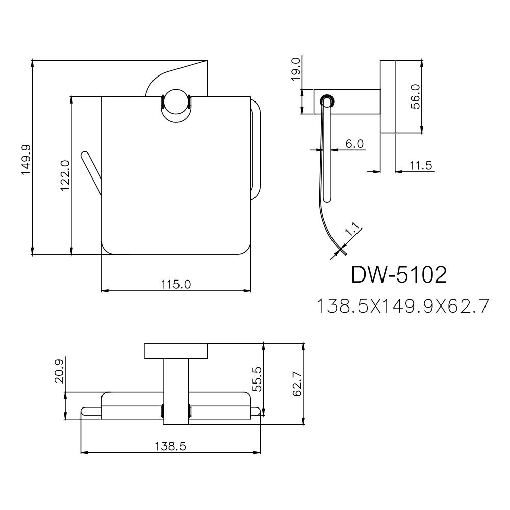 ที่ใส่กระดาษ DW-5102 สเตนเลส