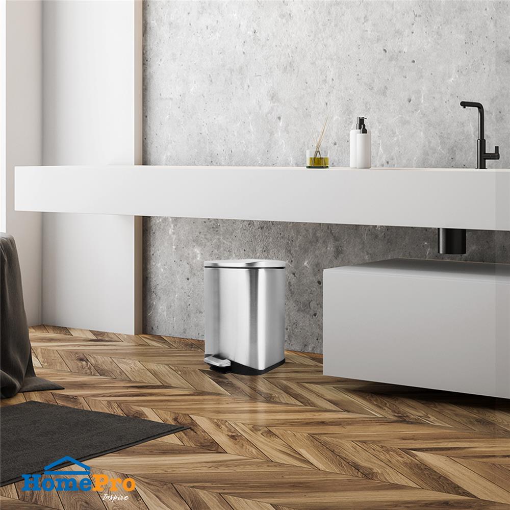 ถังขยะเหยียบ ACCO EK9366MT ขนาด 6L สีเงิน