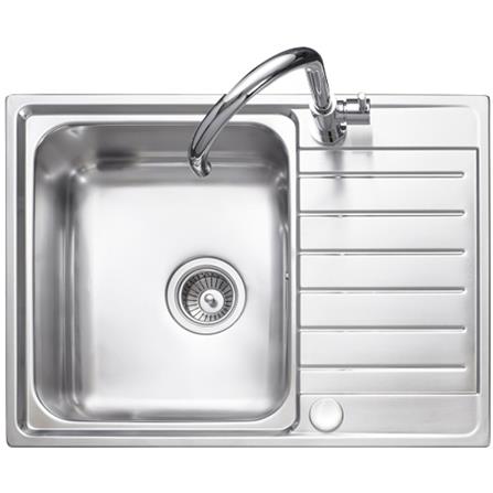 BUILT-IN SINK MEX DLS60B 1B1D STAINLESS STEEL