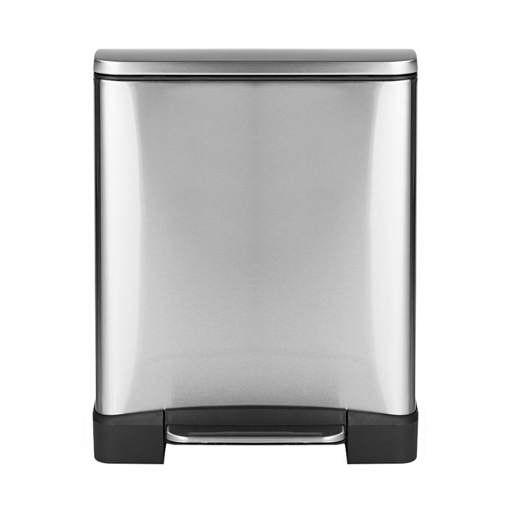 ถังขยะเหยียบ ACCO CUBE2 EK1437MT ขนาด 20L สีเงิน