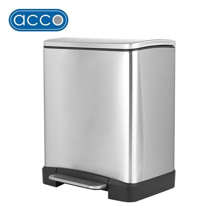 ถังขยะเหยียบ ACCO CUBE2 EK1437MT ขนาด 20L สีเงิน_0