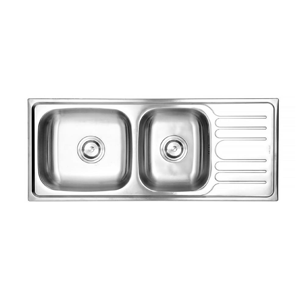 ซิงค์ฝัง 2หลุม 1ที่พักขวา HAFELE ARTEMIS 495.39.291 LH สเตนเลส
