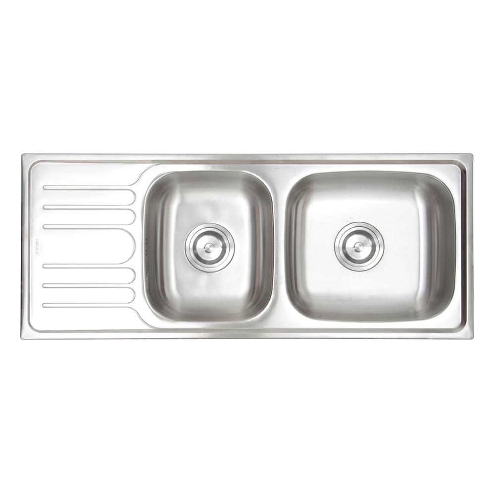 ซิงค์ฝัง 2หลุม 1ที่พักซ้าย HAFELE ARTEMIS 495.39.290 RH สเตนเลส