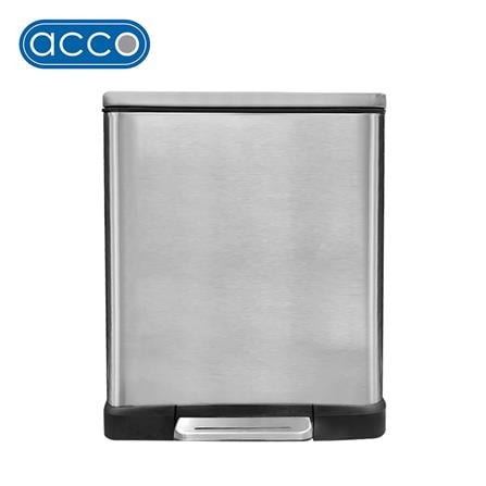 ถังขยะเหยียบ ACCO SOFT CLOSED EK1768MT ขนาด 12L สีเงิน