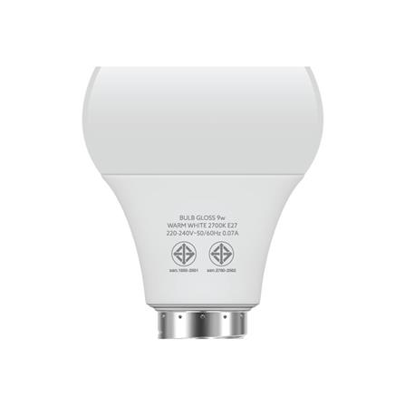 หลอด LED LAMPTAN BULB GLOSS 9 วัตต์ E27 WARMWHITE แพ็ค 2 ชิ้น_5
