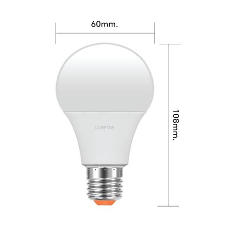 หลอด LED LAMPTAN BULB GLOSS 9 วัตต์ WARM WHITE E27 (แพ็ก 2 ชิ้น)_3