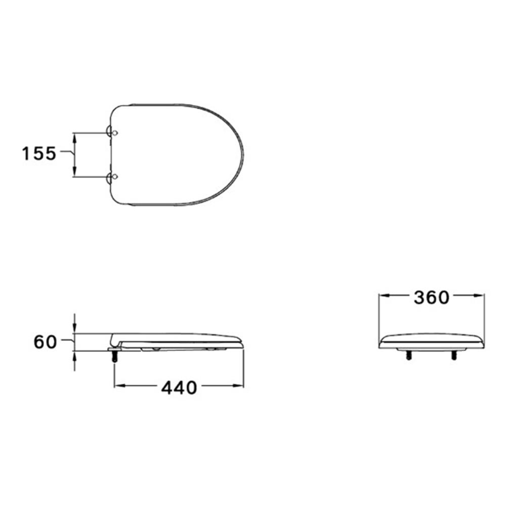 ฝารองนั่ง SLOW CLOSE COTTO C90803