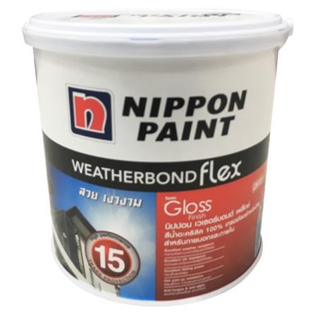 สีน้ำทาภายนอก NIPPON PAINT WTB Flex Base B SG 1GL_0
