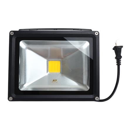 โคมฟลัดไลท์ SP LED 20 วัตต์ DAYLIGHT โลหะ/อะลูมิเนียม MODERN สีดำ เหลี่ยม_0