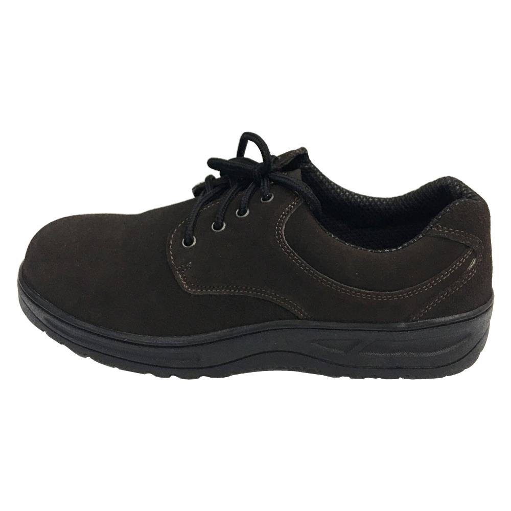 รองเท้านิรภัย พื้น PVC STRONG SAFETY SHOES เบอร์ 41 สีน้ำตาล