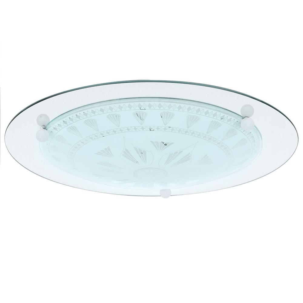 โคมไฟเพดาน EVL S-01+G-11A 18 นิ้ว สีขาว