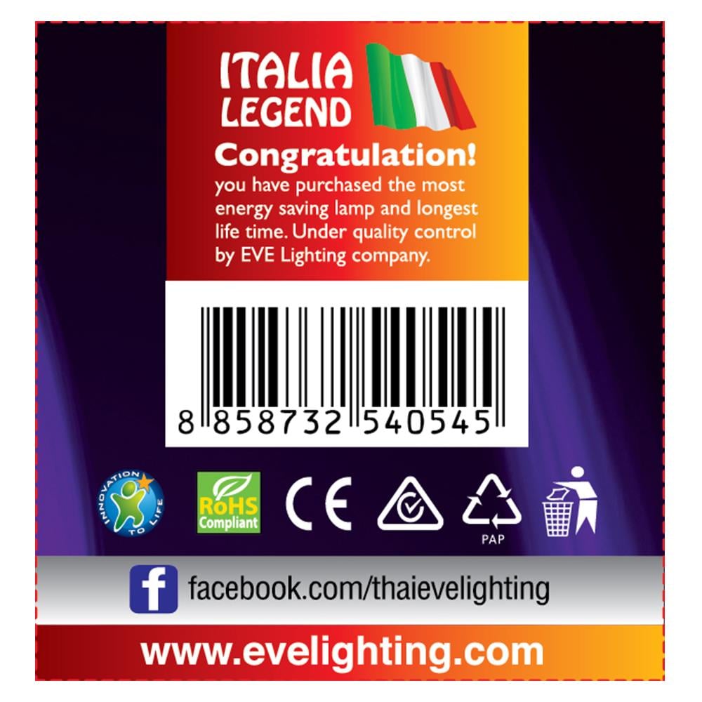 หลอด LED EVE MR16 STEAM 4 วัตต์ WARMWHITE GU5.3