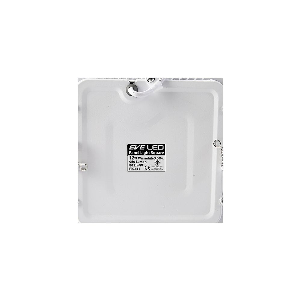ดาวน์ไลท์ EVE PANEL SQUARE LED 12 วัตต์ WARMWHITE 5 นิ้ว เหลี่ยม สีขาว