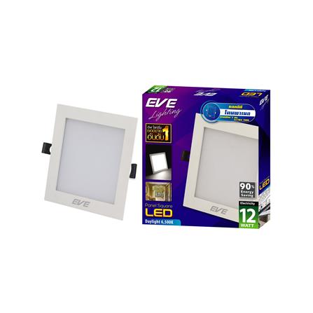 ดาวน์ไลท์ EVE PANEL SQUARE LED 12 วัตต์ DAYLIGHT 5 นิ้ว เหลี่ยม สีขาว_4