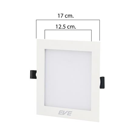 ดาวน์ไลท์ EVE PANEL SQUARE LED 12 วัตต์ DAYLIGHT 5 นิ้ว เหลี่ยม สีขาว_6