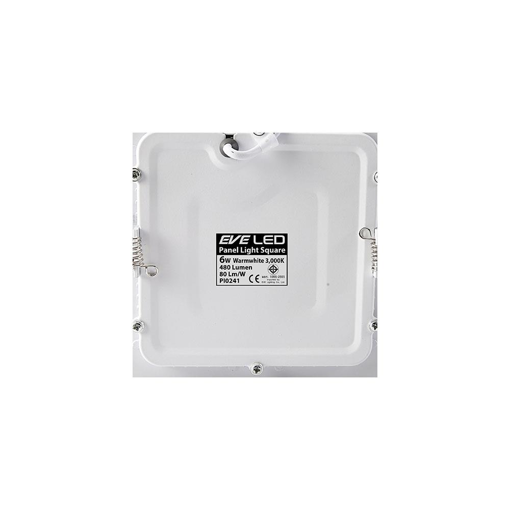 ดาวน์ไลท์PANELSQUARELED6WWWEVEALPLWH3SQ