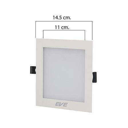 ดาวน์ไลท์ EVE PANEL SQUARE LED 9 วัตต์ DAYLIGHT 4 นิ้ว เหลี่ยม สีขาว_7