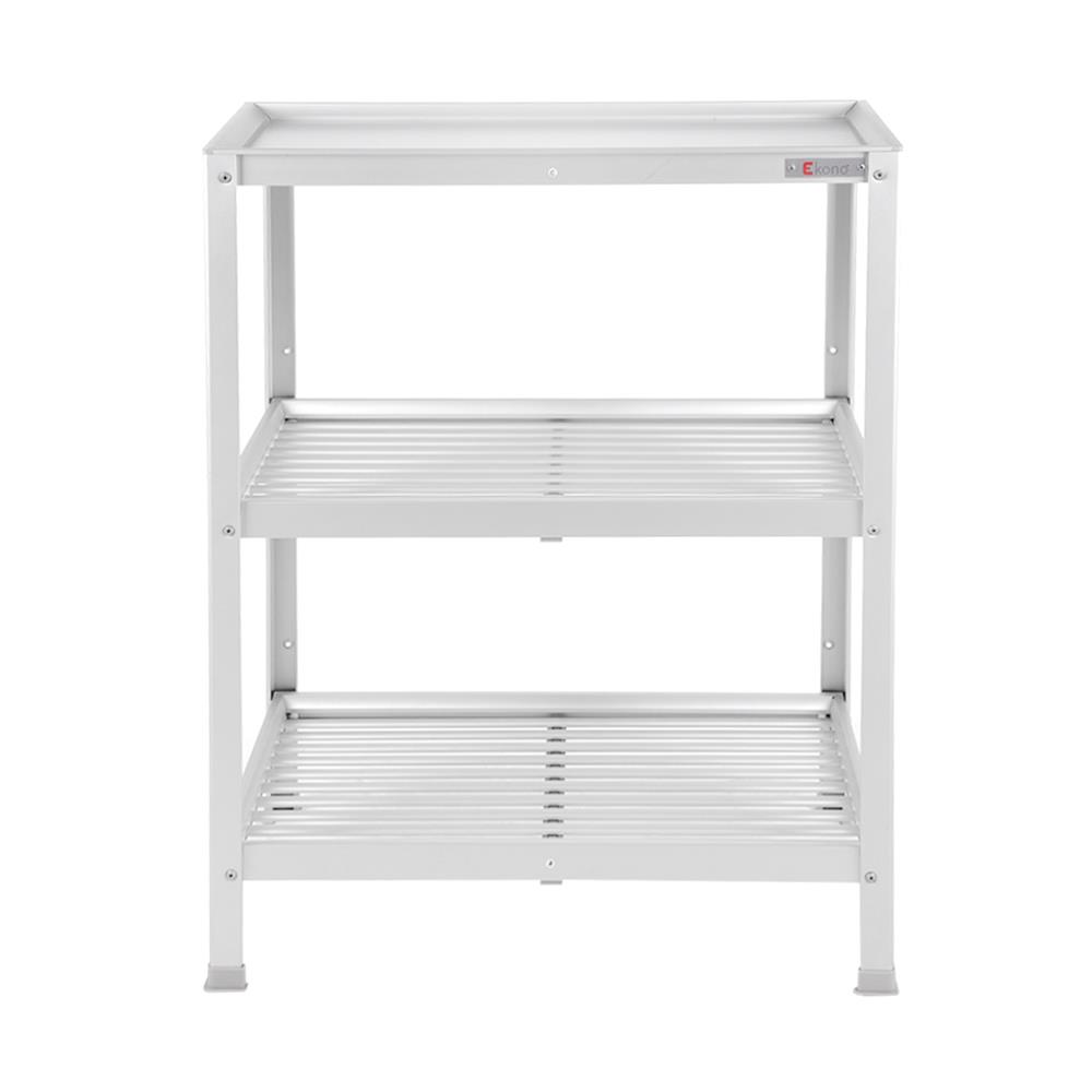 ชั้นคว่ำจานบนเรียบ S อะลูมิเนียม 3 ชั้น EKONO