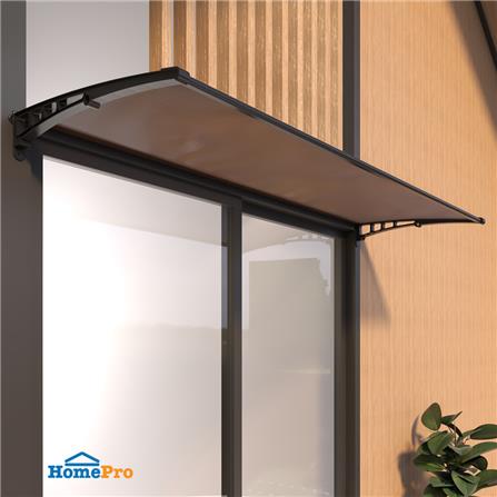 กันสาดโพลีคาร์บอเนต ผิวส้ม SUNSHIELD 100x150 ซม. สีน้ำตาลเข้ม_3