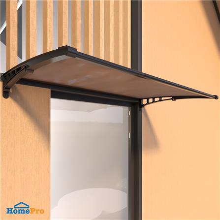 กันสาดโพลีคาร์บอเนต ผิวส้ม SUNSHIELD 60x100 ซม. สีน้ำตาลเข้ม_3