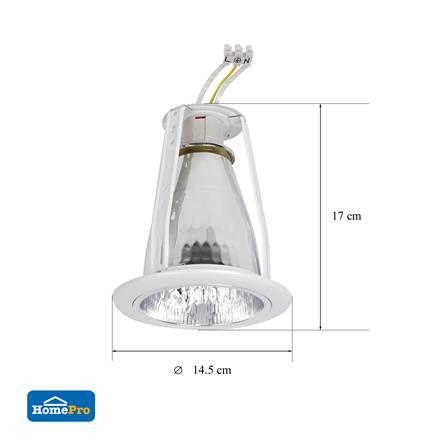 ดาวน์ไลท์ CARINI LD0140 4 นิ้ว สีขาว กลม_4