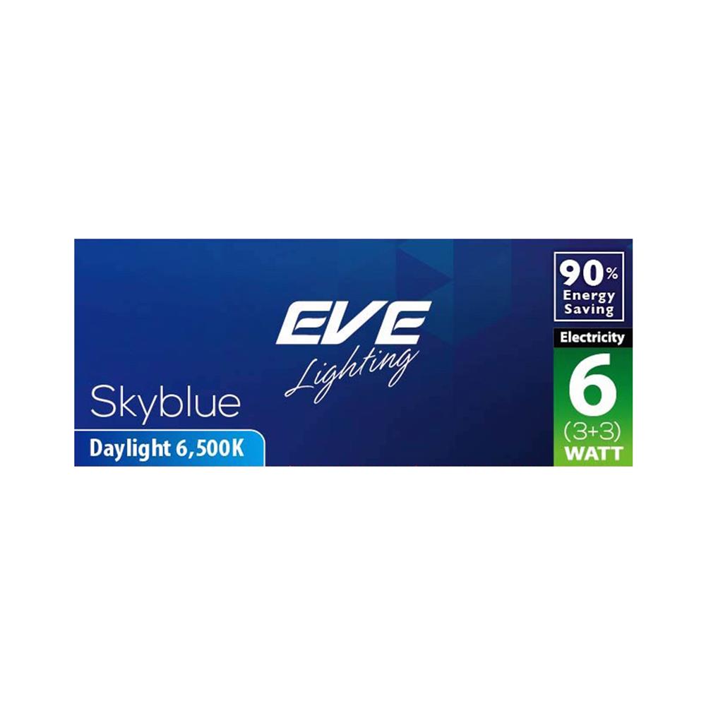 ดาวน์ไลท์ LED EVE SKYBLUE SQUARE 542778 6 วัตต์ BLUELIGHT/DAYLIGHT