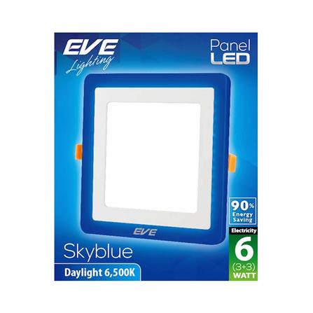 ดาวน์ไลท์ LED EVE SKYBLUE SQUARE 542778 6 วัตต์ BLUELIGHT/DAYLIGHT_1