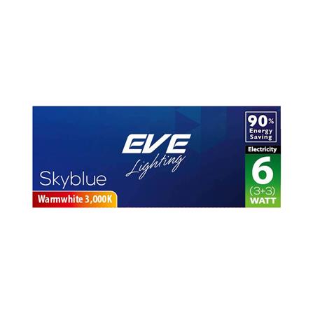 ดาวน์ไลท์ LED EVE SKYBLUE SQUARE 542785 6 วัตต์ BLUELIGHT WARMWHITE_3