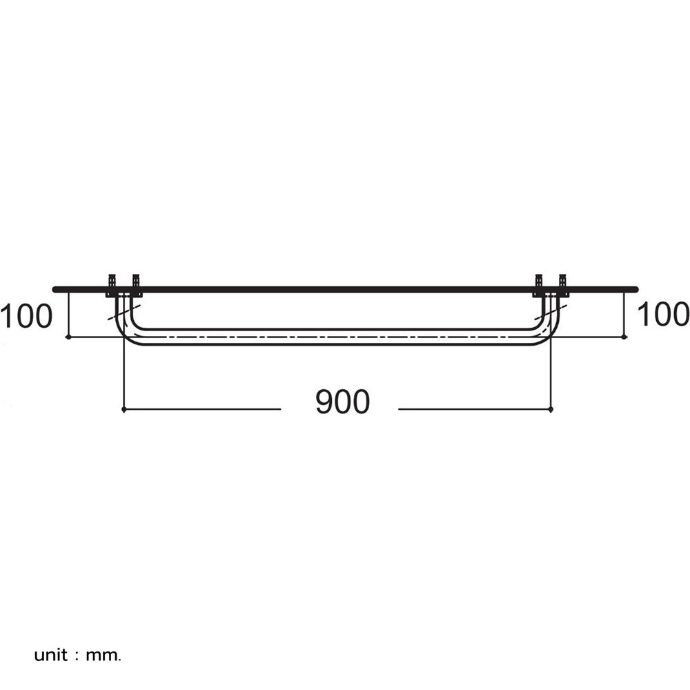 ราวมือจับ แบบตัวตรง AMERICAN STANDARDAMS HR-380490-01