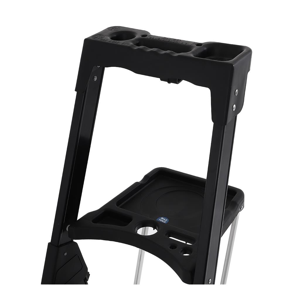 บันไดทรง A มีมือจับ MATALL A015-104 4 ขั้น สีดำ