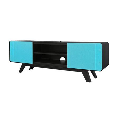 ตู้วางทีวี KIOSK PT-04 BO 150 ซม. สีดำ/ฟ้า