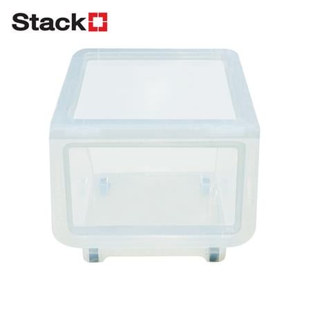 กล่องเก็บของ มีล้อ ฝาหน้า STACKO 70551 ไซซ์ M สีใส_0