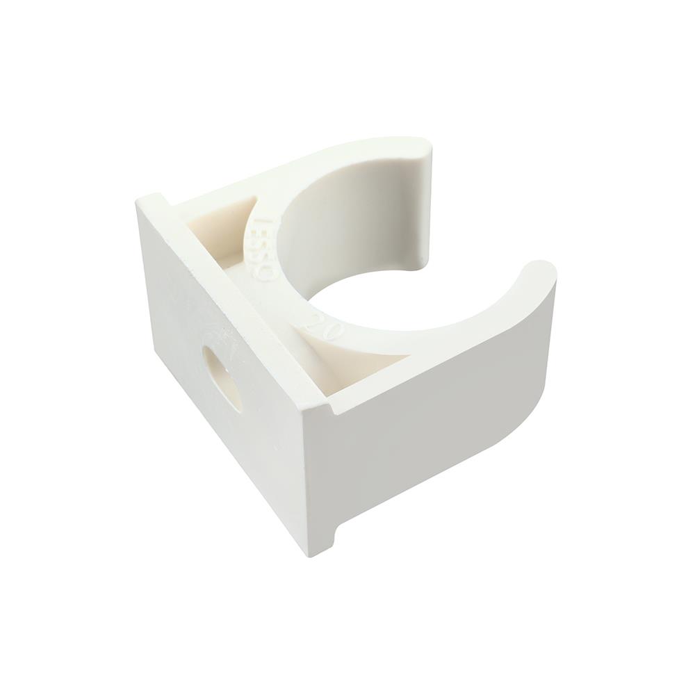 คลิปก้ามปู PVC SCG 20 มม. มาตรฐาน BS สีขาว