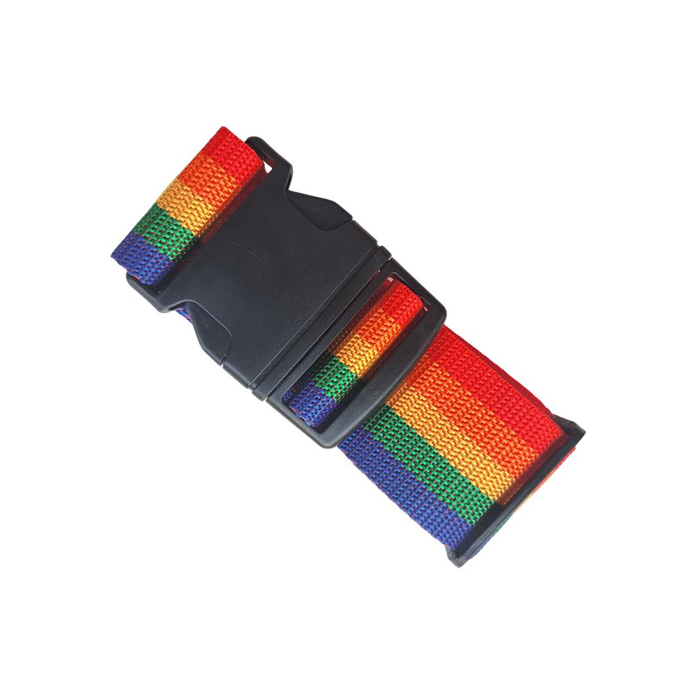 สายรัดกระเป๋าเดินทาง GLOBAL PADLOCK TOURNIQUET สีรุ้ง
