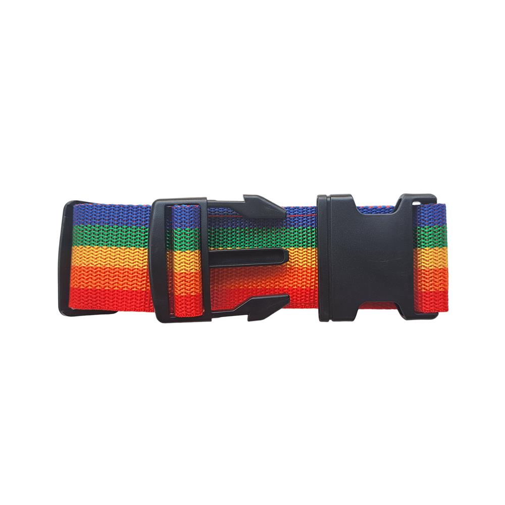สายรัดกระเป๋าเดินทาง GLOBAL PADLOCK TOURNIQUET สีรุ้ง