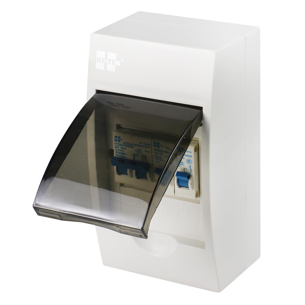 ชุดตู้คอนซูมเมอร์ยูนิต 4ช่อง เมน 50 แอมป์  HI-TEK