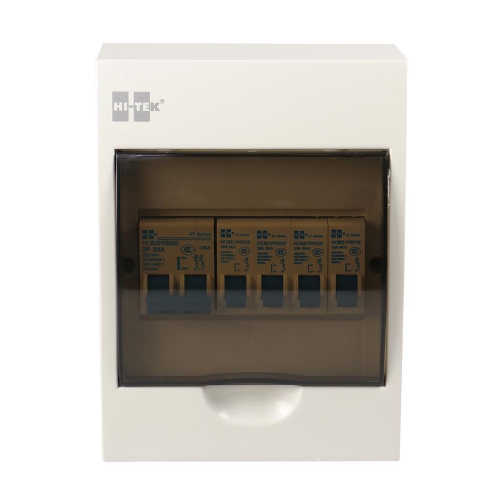 ชุดตู้คอนซูมเมอร์ยูนิต 6ช่อง เมน 50 แอมป์  HI-TEK