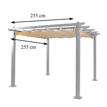 ผ้าเต็นท์สนาม SPRING #SP-3809 2.5X2.5 ม. สีเบจ_4